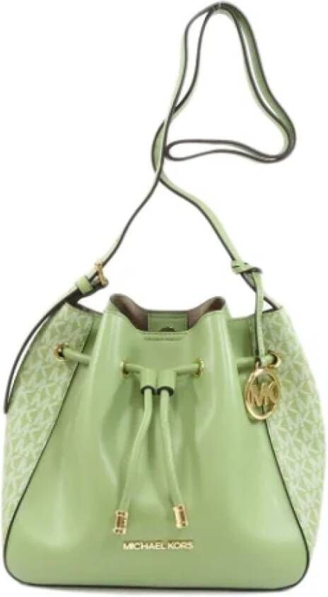 Michael Kors Pre-owned Pre-owned Leather shoulder-bags Groen Dames