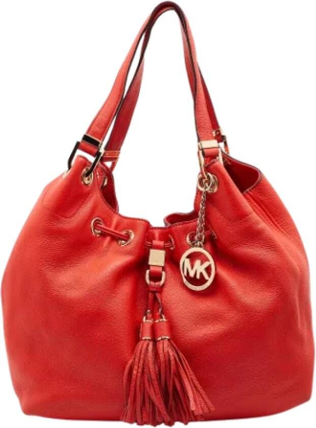 Michael Kors Pre-owned Leather shoulder-bags Oranje Dames