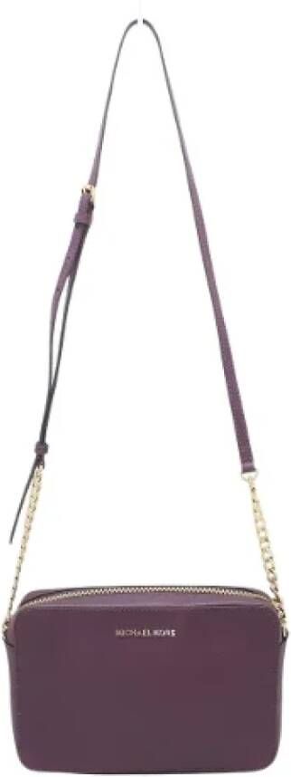 Michael Kors Pre-owned Pre-owned Leather shoulder-bags Paars Dames