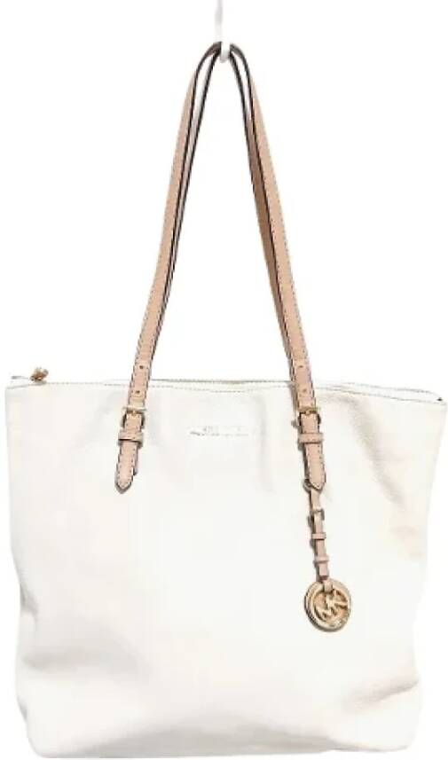 Michael Kors Pre-owned Leather shoulder-bags Wit Dames