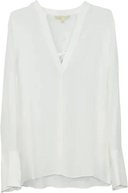 Michael Kors Pre-owned Silk tops White Dames