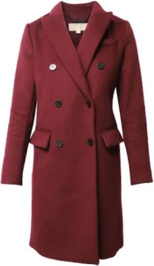 Michael Kors Pre-owned Wool outerwear Rood Dames