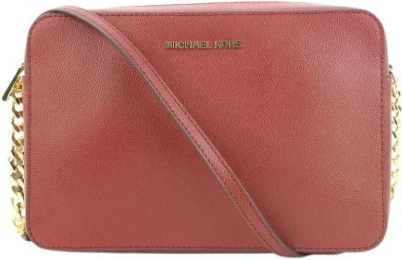 Michael Kors Pre-owned Preated canvas schouderzakken Rood Dames