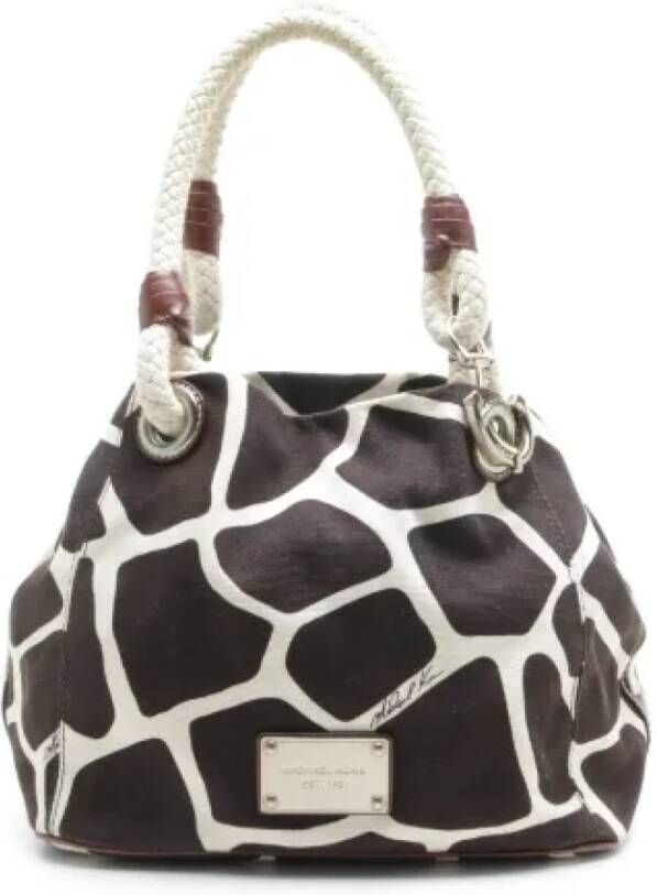 Michael Kors Pre-owned Tweedehands handtas Bruin Dames