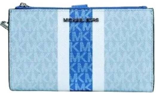 Michael Kors Pre-owned Voldoende canvas-portefeuilles Blauw Dames