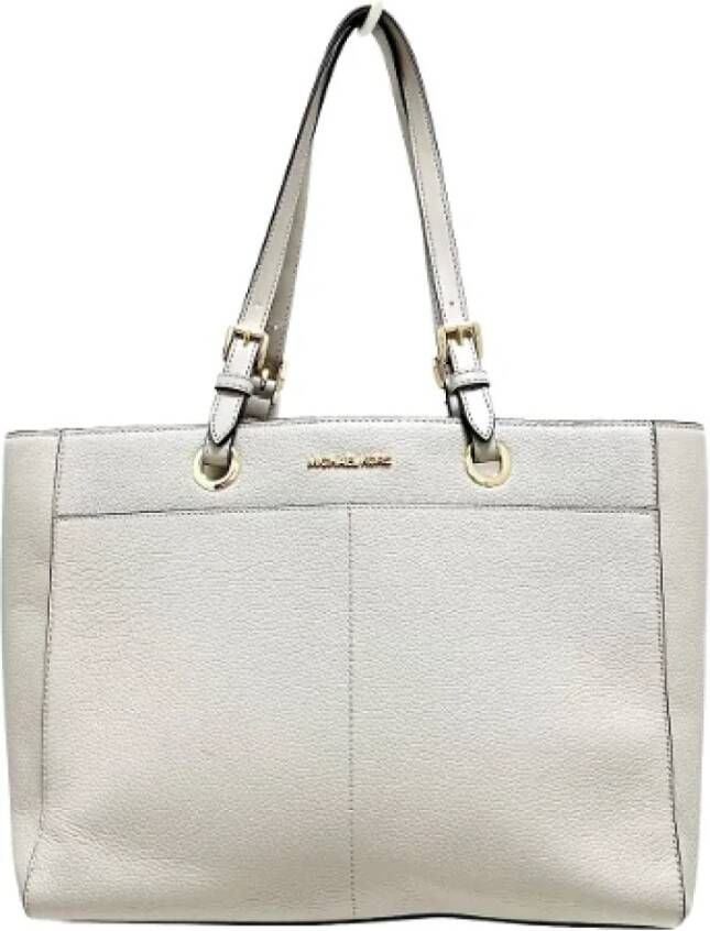 Michael Kors Pre-owned Voldoende lederen bakken Wit Dames