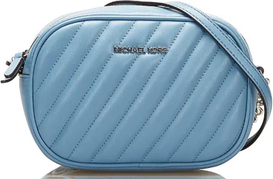 Michael Kors Pre-owned Voldoende lederen crossbody-bags Blauw Dames
