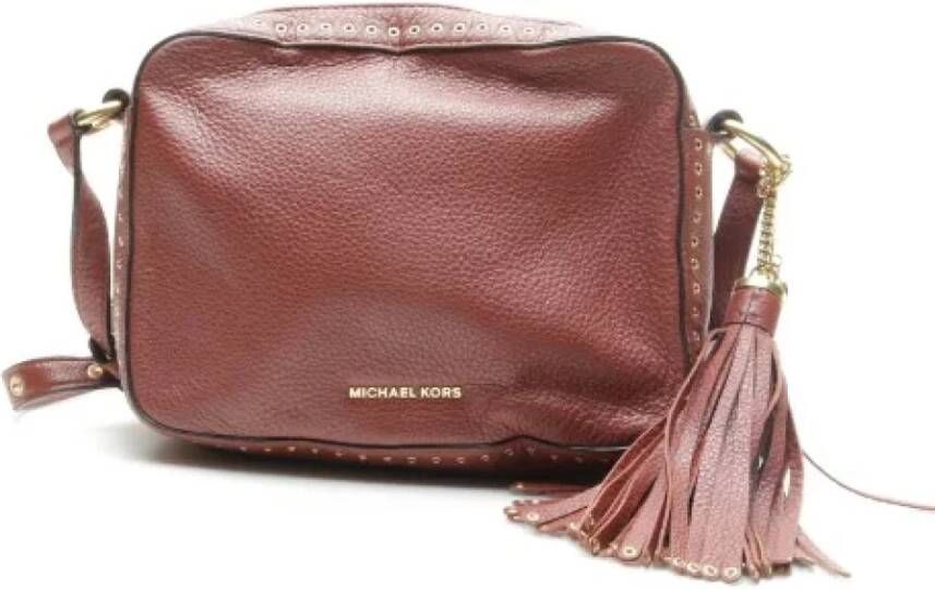 Michael Kors Pre-owned Voldoende lederen crossbody-bags Bruin Dames