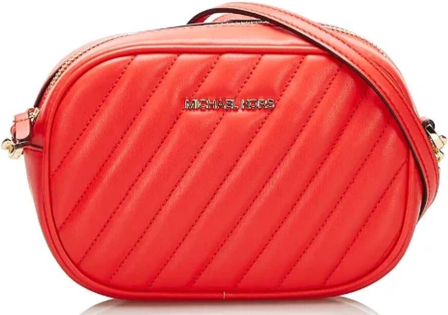 Michael Kors Pre-owned Voldoende lederen crossbody-bags Rood Dames