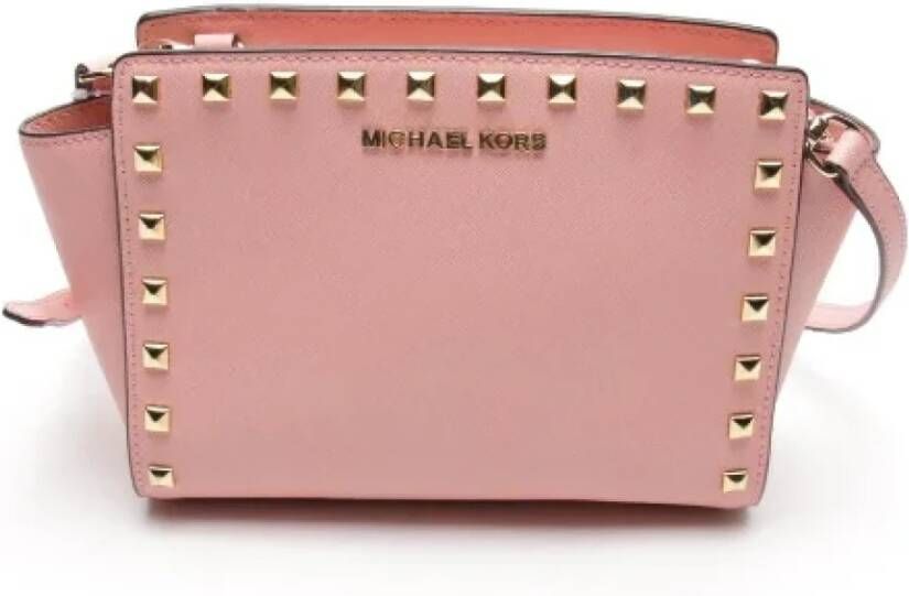 Michael Kors Pre-owned Voldoende lederen crossbody-bags Roze Dames
