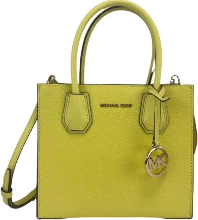 Michael Kors Pre-owned Voldoende lederen handtassen Geel Dames