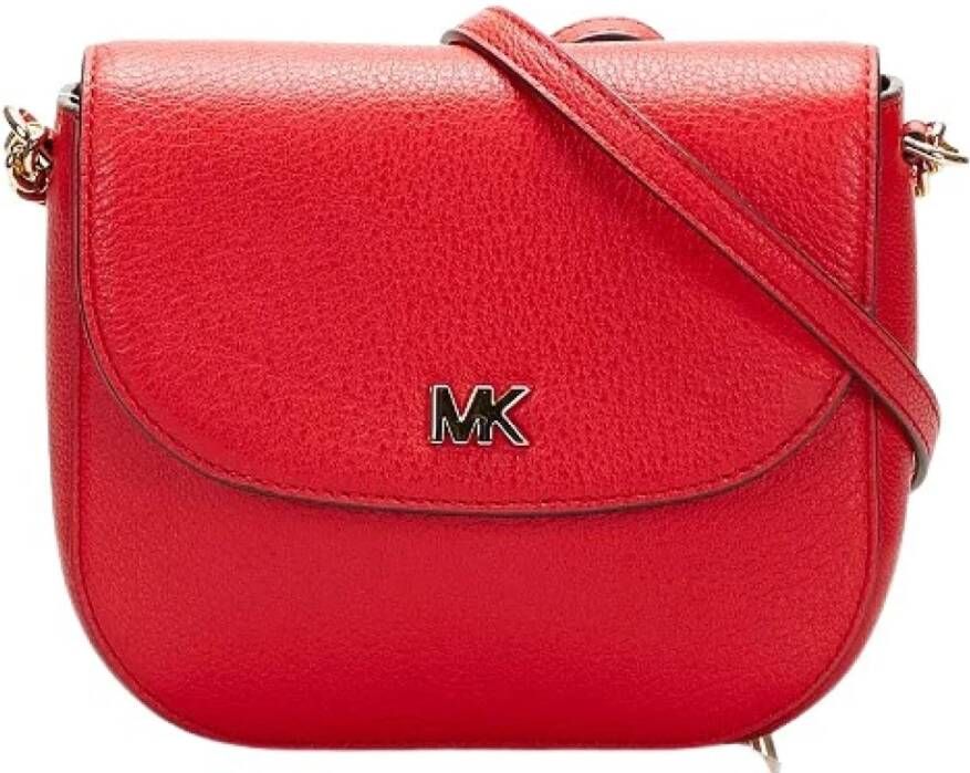 Michael Kors Pre-owned Voldoende lederen schouderzakken Rood Dames