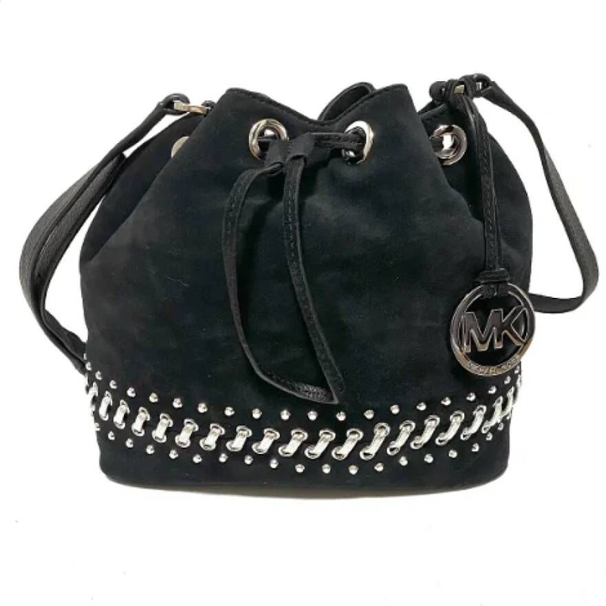 Michael Kors Pre-owned Voldoende Suede-schouderzakken Zwart Dames