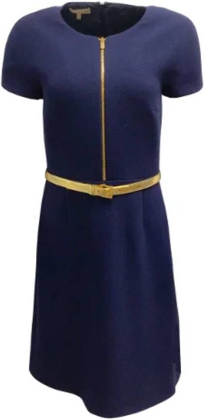 Michael Kors Pre-owned Wool dresses Blauw Dames