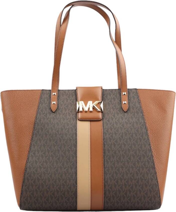 Michael Kors Designer PVC Schoudertas Brown Dames