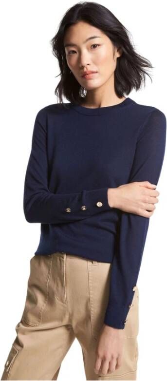 Michael Kors Round-neck Knitwear Blauw Dames