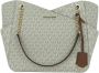 Michael Kors Jet Set Travel Tote Beige Canvas Beige Dames - Thumbnail 1
