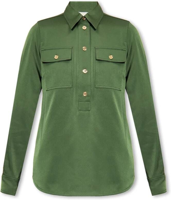 Michael Kors Shirt met zakken Groen Dames