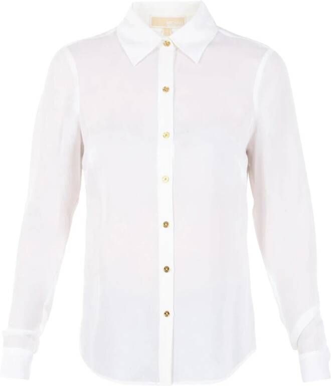Michael Kors Zijden hemd Wit Dames