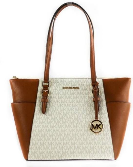 Michael Kors Handtas met handtekeningleer en ritssluiting Multicolor Dames