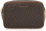 Michael Kors Bruine Coated Canvas Crossbody Tas Brown Dames - Thumbnail 3
