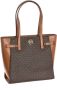Michael Kors Carmen Tote Bag Bruin Coated Canvas Brown Dames - Thumbnail 1