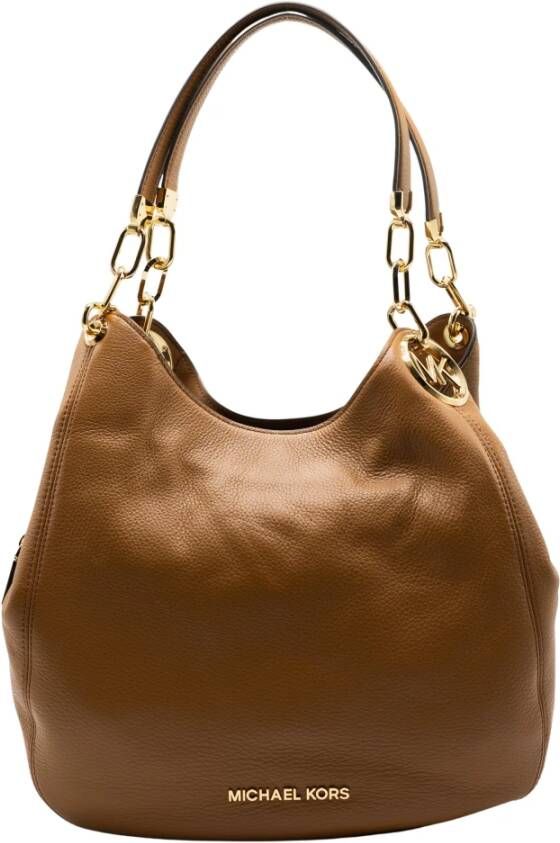 Michael Kors Totes Lillie Large Chain Shoulder Tote in cognac