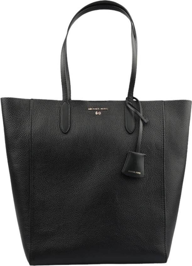 Michael Kors Leren Schoudertas Black Dames