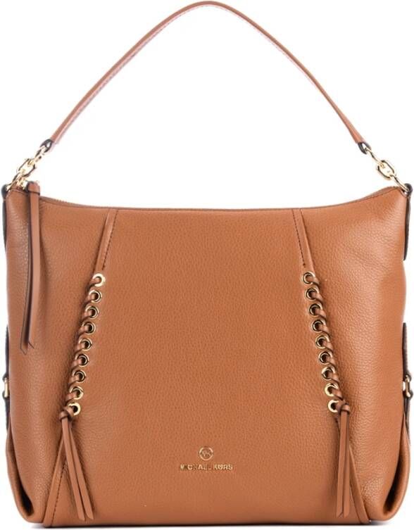 Michael Kors Cognac Handtas Lg Hobo Shldr. 1