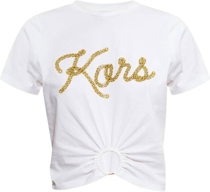 Michael Kors T-shirt met logo White Dames