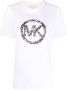 Michael Kors Witte T-shirt Circle Logo Tee - Thumbnail 2