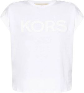 Michael Kors T-shirt with logo Wit Dames