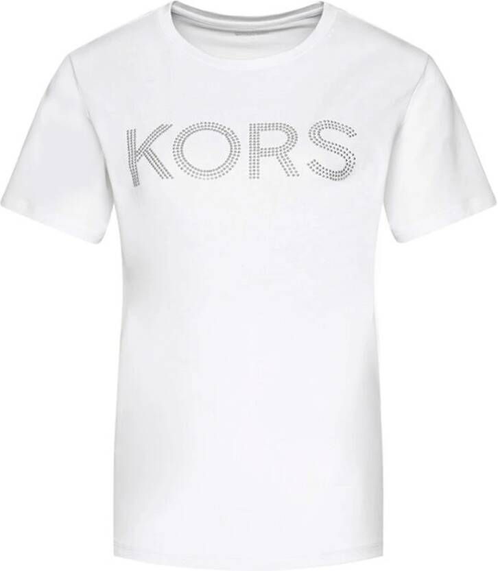 Michael Kors Biologisch Katoenen T-Shirt White Dames