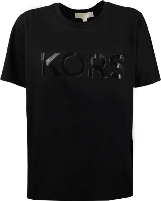 Michael Kors Biologisch Katoenen T-Shirt Black Dames