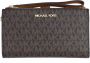 Michael Kors Wallets and Cardholders Clutches Brown White Beige Dames - Thumbnail 1