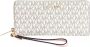 Michael Kors Jet Set Travel Continental Clutch Wristlet Portemonnee Beige Dames - Thumbnail 4