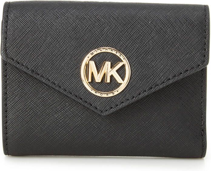 Michael Kors Zwarte Saffiano Leren Portemonnee met Charme Sluiting Black Dames - Foto 3