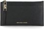 Michael Kors Zwarte Portemonnee van Pebble Leer met Ritssluiting Zwart Dames - Thumbnail 1