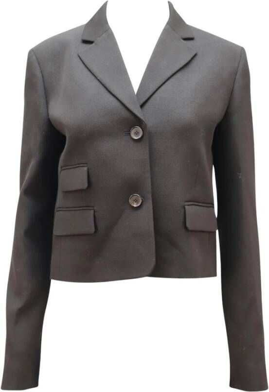 Michael Kors Blazerjas in Black Wool Zwart Dames