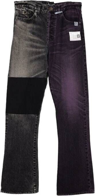 Mihara Yasuhiro 2-Toned Denim Broeken Stijlvolle en veelzijdige jeans Black Heren