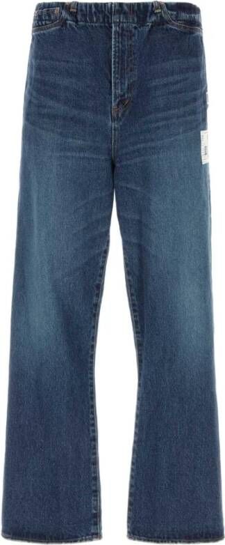 Mihara Yasuhiro Premium Straight Denim Jeans Blue Heren