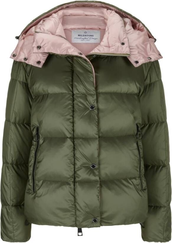 Milestone Down Jackets Groen Dames