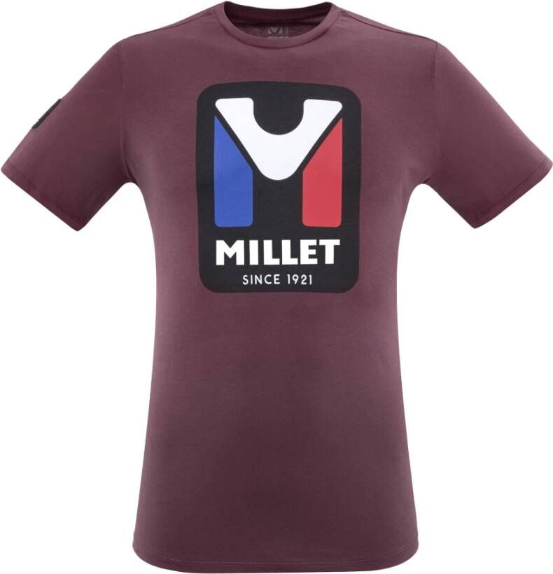 Millet T-shirt Oragnic Bruin Heren