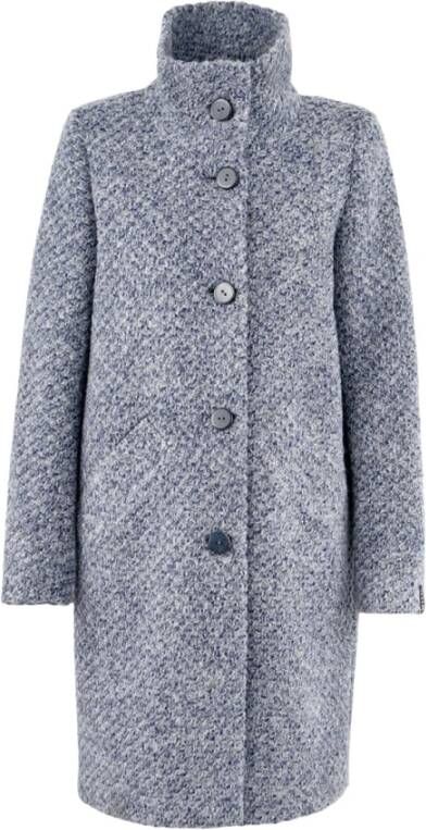Milo Coats Stijlvolle Mantel Jassen Blauw Dames