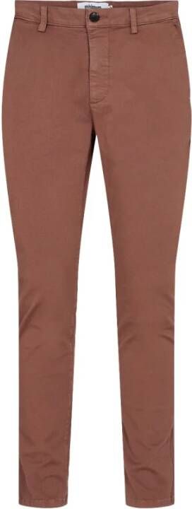 Minimum Cropped Trousers Bruin Heren