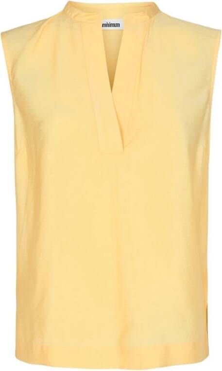 Minimum Dames mouwloos T-shirt Bolino 9625 Geel Dames