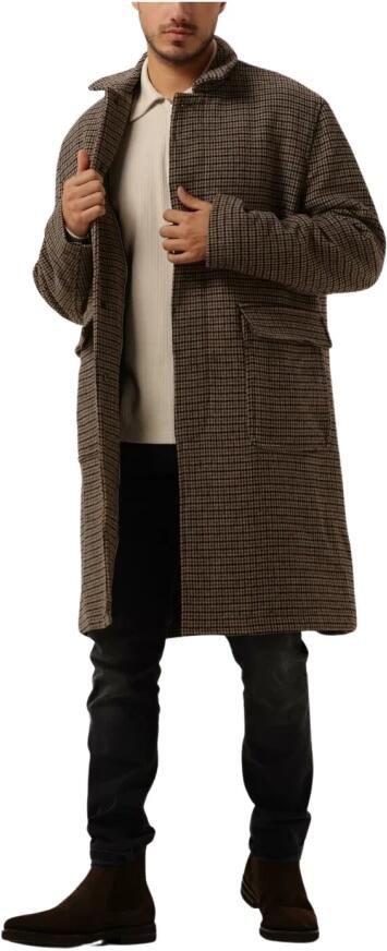 Minimum Lange wollen jas met pied-de-poule-dessin model 'Balano' - Foto 4