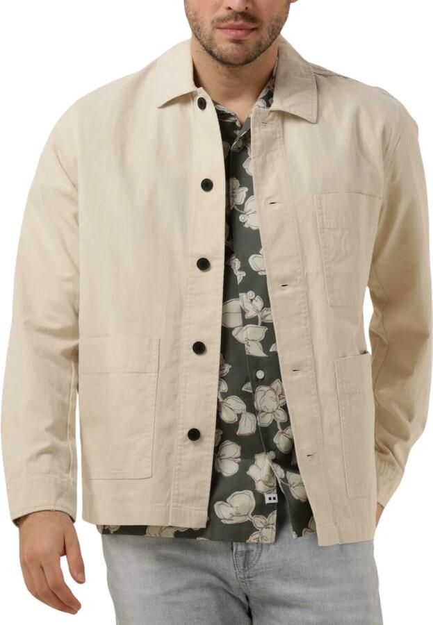 Minimum Heren Beige Overshirt Beige Heren - Foto 5