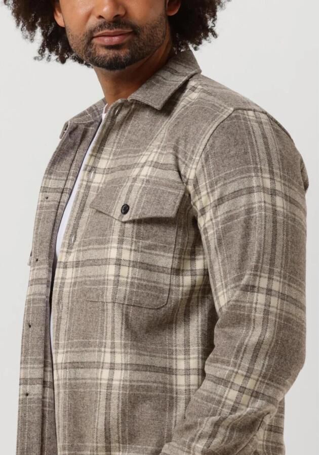 Minimum Kendo Heren Overshirt Beige Multicolor Heren