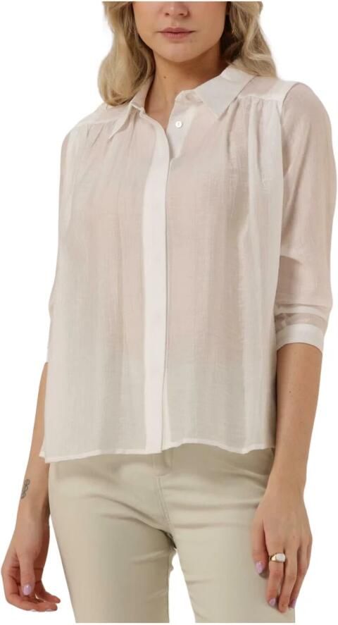 MINUS Dames Blouses Aneda 3 4 Sleeve Shirt Gebroken Wit - Foto 6